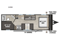 Sportsmen Classic 240BH Floorplan Image