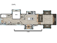 Chaparral 334FL Floorplan Image