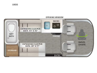 Scope Sport 18GS Floorplan Image