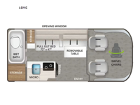 Scope Sport 18MS Floorplan Image