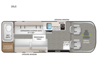 Tellaro Sport 20LS Floorplan Image