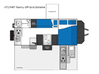 XT Expedition Series XT17HRT Family Off-Grid Extreme Floorplan Image
