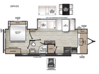 Aurora 26FKDS Floorplan Image