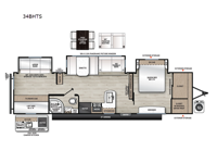 Aurora 34BHTS Floorplan Image