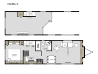 Quailridge Premier 39CBDL-P Floorplan Image