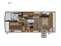 Creek Side Titanium Series 19CK Floorplan Image