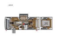 Creek Side Titanium Series 22KVS Floorplan Image