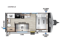 Acclaim 1600RBXLE Floorplan Image