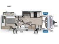 Campsite Ultra 26BW Floorplan Image