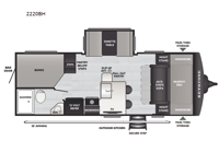 Passport Super Lite 2220BH Floorplan Image