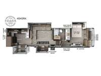 Rockwood Signature 404SRK Floorplan Image