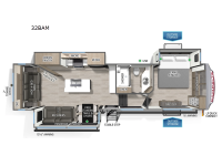 Campsite Elite 32BAM Floorplan Image