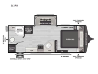 Outback 212RB Floorplan Image