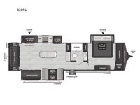 Outback 328RL Floorplan Image
