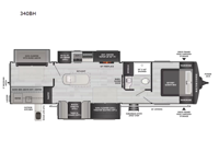 Outback 340BH Floorplan Image