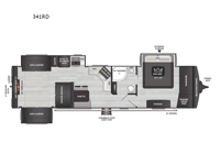 Outback 341RD Floorplan Image