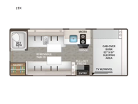 Four Winds 19X Chevy Floorplan Image