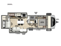 Vibe 2800RL Floorplan Image
