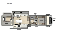 Vibe 3400BH Floorplan Image