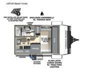 IBEX 16RKB Beast Mode Floorplan Image