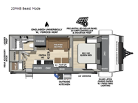 IBEX 20MKB Beast Mode Floorplan Image
