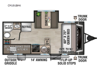 Connect Mini CM191BHK Floorplan Image