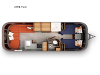Trade Wind 27FB Twin Floorplan Image
