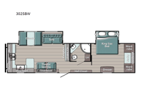 Conquest Supreme Series 302SBW Floorplan Image