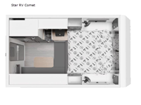 Northstar Hardside Star RV Comet Floorplan Image