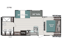 Kingsport Ultra Lite 257RB Floorplan Image