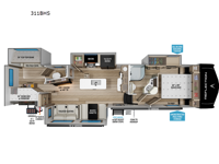 Reflection 311BHS Floorplan Image