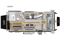 Overland Series 240TKR Floorplan Image