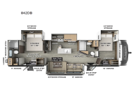 Flagstaff Classic 842DB Floorplan Image
