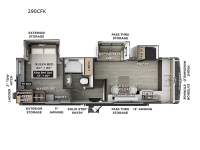 Flagstaff Classic 290CFK Floorplan Image