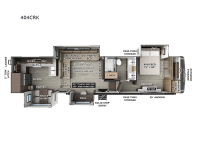 Flagstaff Classic 404CRK Floorplan Image