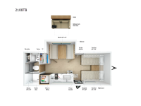 Micro Minnie 2108TB Floorplan Image