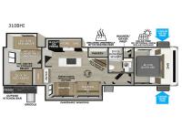Wildwood Heritage Glen 310BHI Floorplan Image