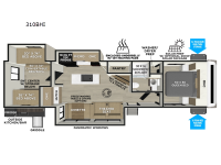 Salem Hemisphere 310BHI Floorplan Image