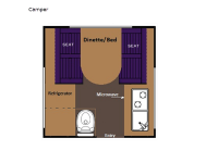 Cube Series Camper Floorplan Image