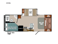 Envision Signature Series 25CBQ Floorplan Image
