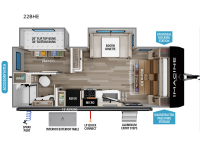 Imagine XLS 22BHE Floorplan Image