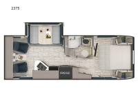Lance Travel Trailers 2375 Floorplan Image