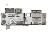 Arctic Fox Edge 295RL Floorplan Image