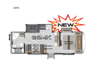 Arctic Fox Edge 26MK Floorplan Image