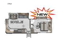 Arctic Fox Edge 275LE Floorplan Image