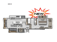 Arctic Fox Edge 365VS Floorplan Image