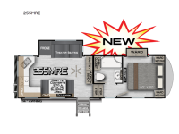 Arctic Fox Rapid 255MRE Floorplan Image