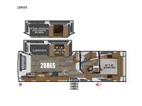 Timber Ridge Mountain Series 28RES Floorplan Image