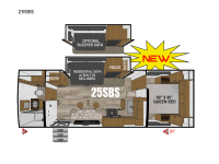 Timber Ridge Titanium Series 25SBS Floorplan Image