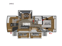 Timber Ridge Titanium Series 24RKS Floorplan Image